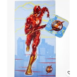 The Flash Kids Bath/Pool/Beach Soft Absorbent‎ Cotton Terry Towel with Washcloth